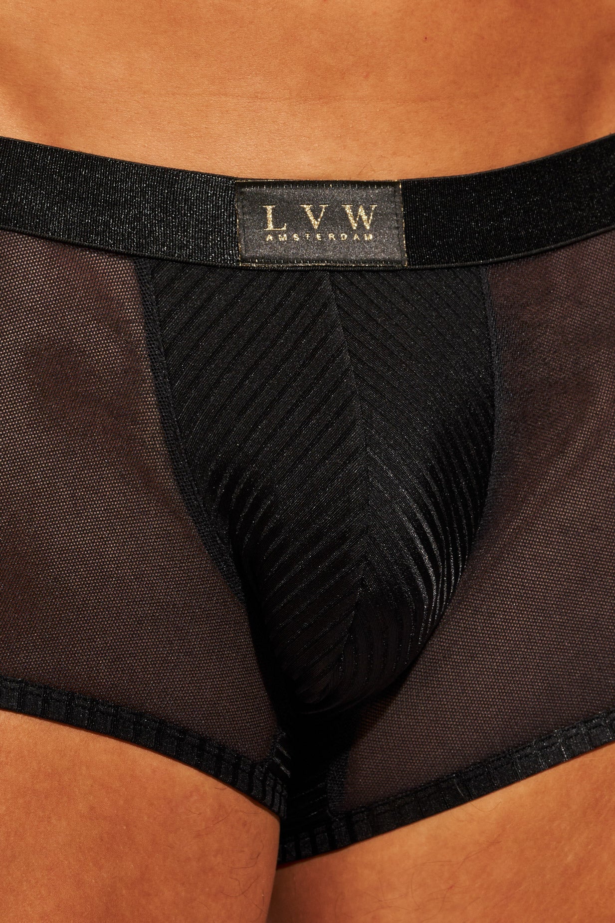 ALLURING MESH TRUNK - BLACK