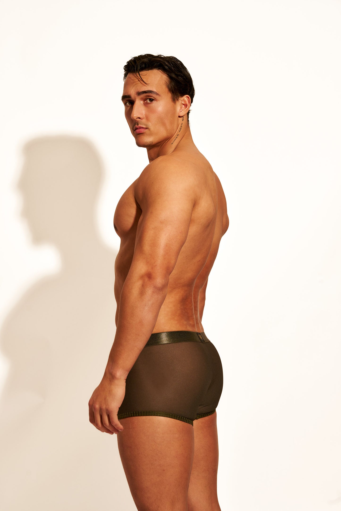 ALLURING MESH TRUNK - OLIVE