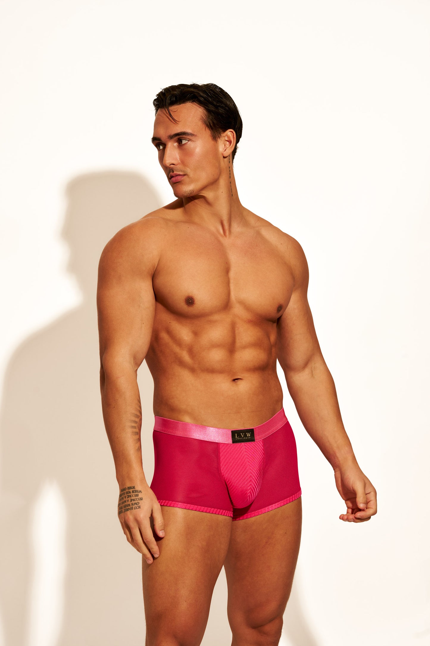 ALLURING MESH TRUNK - HOT PINK
