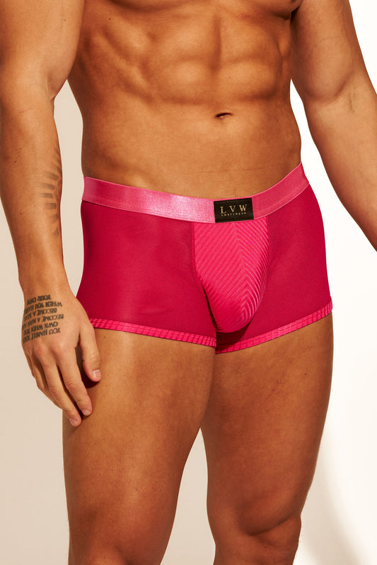 ALLURING MESH TRUNK - HOT PINK