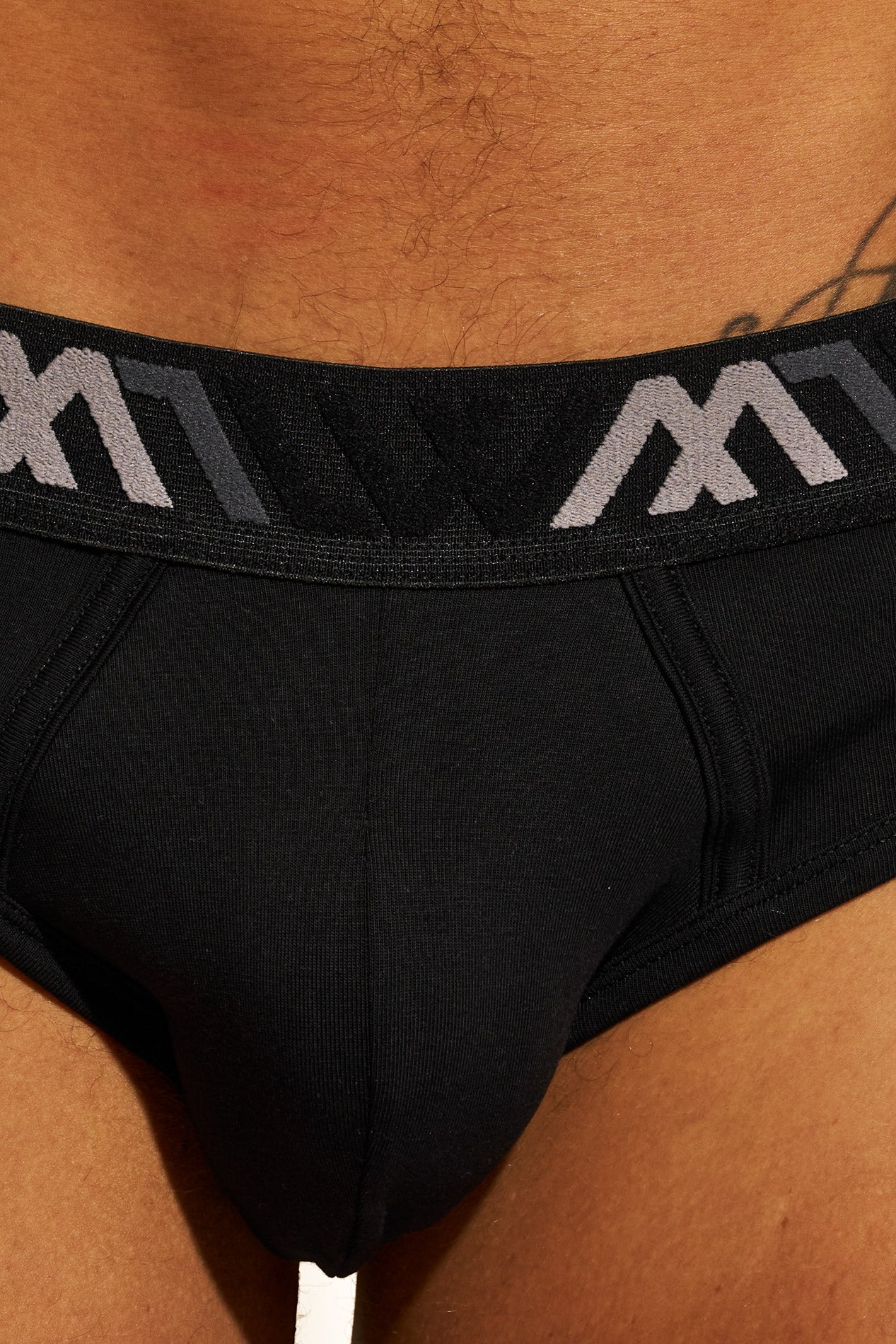 SIGNATURE ORGANIC COTTON BRIEF - BLACK
